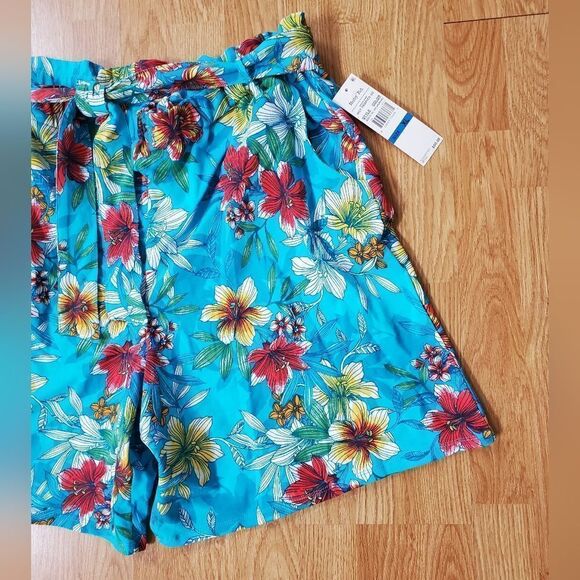 Ruby Rd. Tie-Waist Floral Pocket Shorts sz XL - Picture 2 of 8